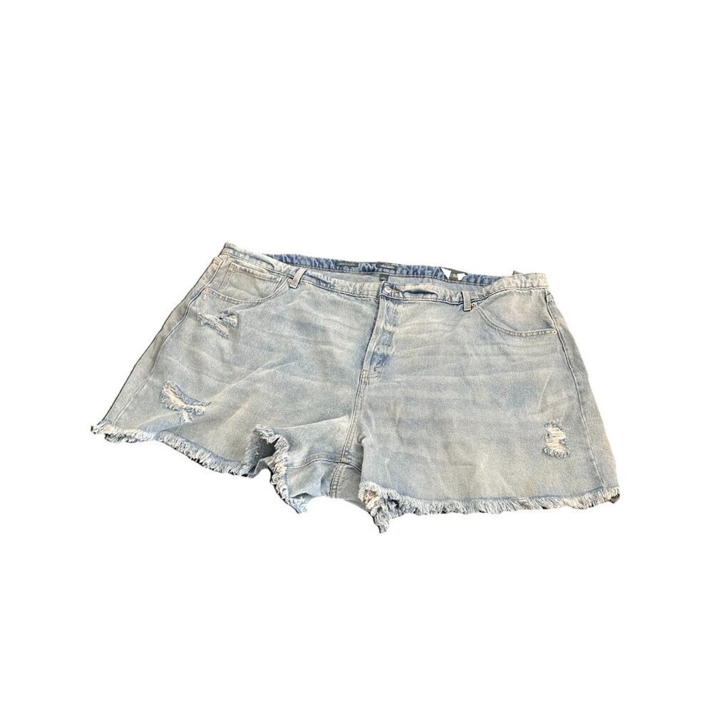 Wild Fable 52W Sz30 Women Super-Highrise Cut Off Denim Jean Shorts Plus Size